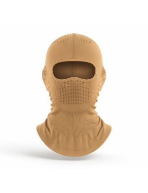 Bej Balaklava Maske | %100 Polyester, Seamless, Nefes Alabilir – Unisex Outdoor & Taktik Maske