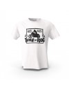 Beyaz Born To Ride MTX  Tasarım Baskılı  Unisex Pamuk Tişört