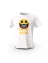 Beyaz Current Mood Emoji VS  Tasarım Baskılı  Unisex Pamuk Tişört