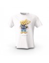Beyaz Life İs Up Teddy Bear Tasarım Baskılı  Unisex Pamuk Tişört