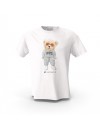 Beyaz Teddy Bear Nyc Aesthetic Tasarım Baskılı  Unisex Pamuk Tişört