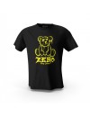 Siyah Zero Hug Given Teddy Bear Tasarım Baskılı Unisex Pamuk Tişört