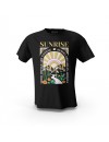 Siyah SunRise Good Things Tasarım Baskılı Unisex Pamuk Tişört