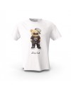 Beyaz Stay Cool Teddy Bear XX Tasarım Baskılı  Unisex Pamuk Tişört