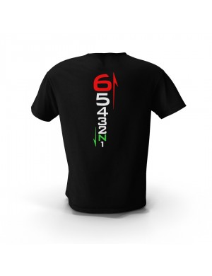  Siyah 1N23456 Vites  v2 Tema Motosiklet Tişört Tasarım Sırt Baskılı Unisex Pamuk Tişört