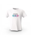 Beyaz My Feeling Renkli Emoji Tasarım Baskılı  Unisex Pamuk Tişört