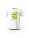 Beyaz Happy Teddy Bear  Tasarım Baskılı  Unisex Pamuk Tişört