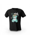 Siyah It's  Worth Teddy Bear  Baskılı Unisex Pamuk Tişört