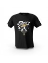 Siyah Street Dog My Rules Tasarım Baskılı Unisex Pamuk Tişört