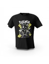 Siyah İntense Teddy Bear KX Tasarım Baskılı Unisex Pamuk Tişört