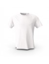 Beyaz Keep Smiling Emoji Tasarım Sırt Baskılı  Unisex Pamuk Tişört
