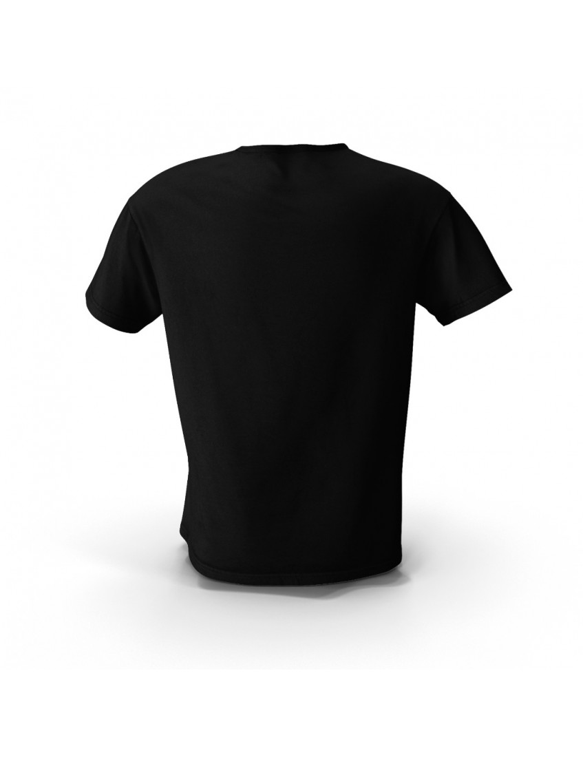 Siyah 2024 Yeni Yıl Tasarım Baskılı Unisex Pamuk Tişört