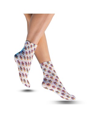 KADIN Baskılı Soket Çorap BDKSOKET013