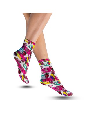 KADIN Baskılı Soket Çorap BDKSOKET014