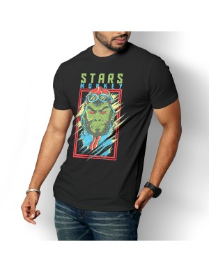 Star Monkey V2  Unisex  Pamuk Tişört BDKTISORT032