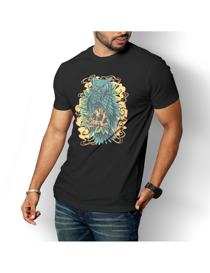 SKULL QWL  Unisex  Pamuk Tişört BDKTISORT075