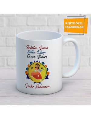 BABALAR GÜNÜ  BASKILI KUPA BARDAK BDKKUPA084