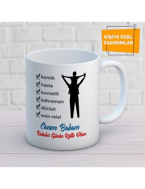 BABALAR GÜNÜ  BASKILI KUPA BARDAK BDKKUPA100