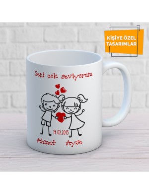 SEVGİLİLER GÜNÜNE  ÖZEL KUPA BARDAK BDKKUPA460