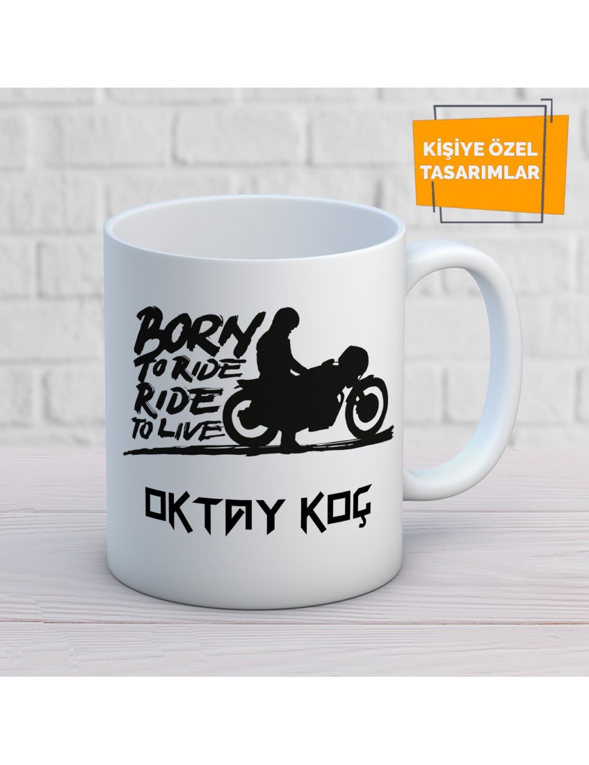 MOTORCU  BASKILI KUPA BARDAK BDKKUPA595