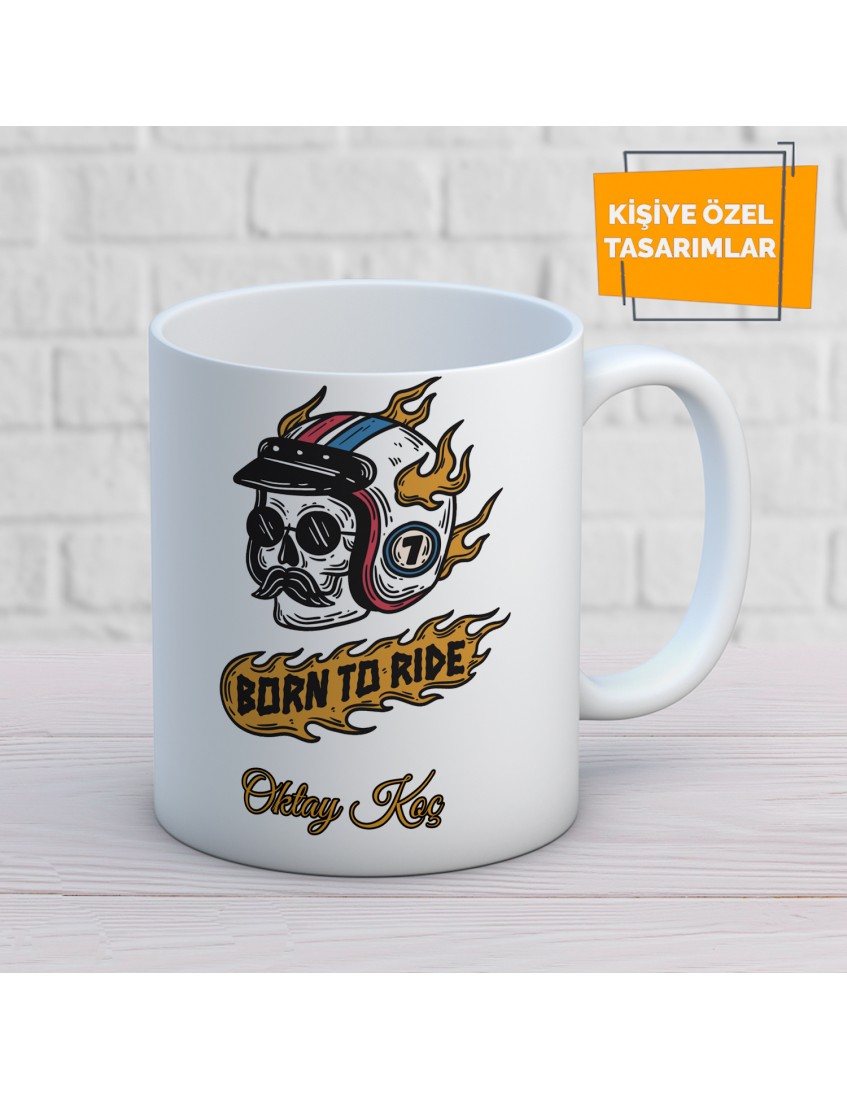 MOTORCU  BASKILI KUPA BARDAK BDKKUPA596