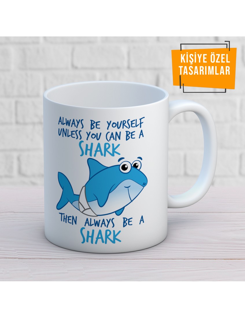 SHARK Köpek Balığı Baskılı Kupa Mug