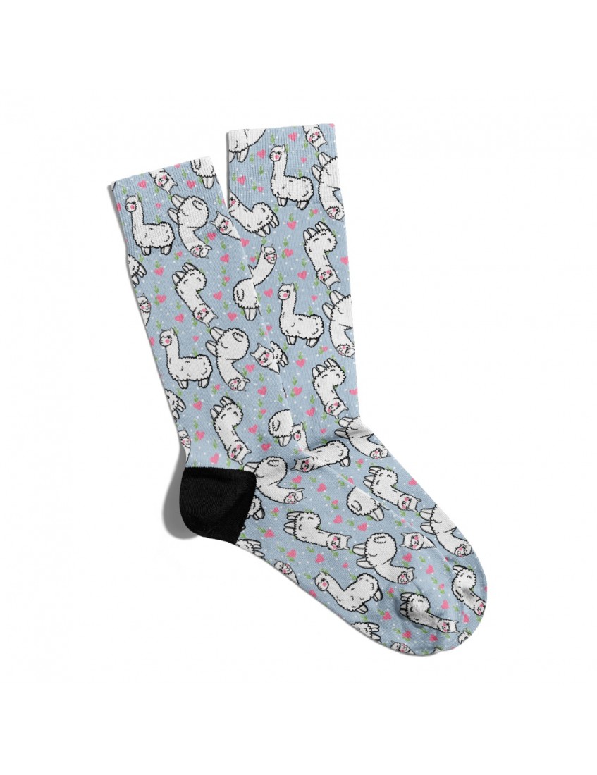 Eğlenceli Çorap Unisex Gri Animal Baskılı Çorap ECSOKET003 Eğlenceli Çorap Unisex Gri Animal Baskılı Çorap ECSOKET003