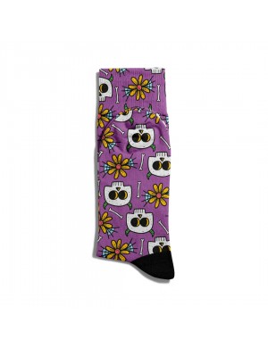 Eğlenceli Çorap Unisex Skull Papatya Baskılı Çorap ECSOKET004 Eğlenceli Çorap Unisex Skull Papatya Baskılı Çorap ECSOKET004
