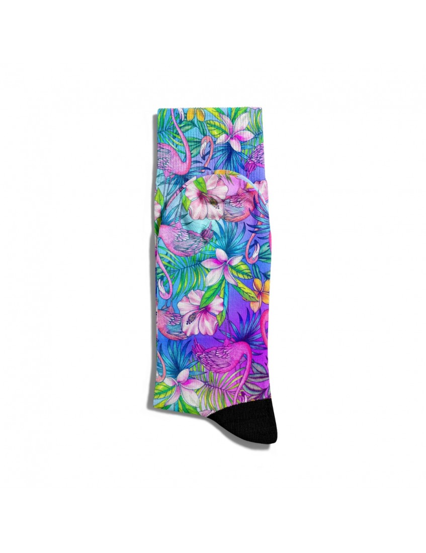 Eğlenceli Çorap Unisex Flamingo Baskılı Çorap ECSOKET011 Eğlenceli Çorap Unisex Flamingo Baskılı Çorap ECSOKET011