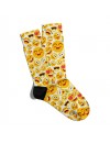 Eğlenceli Çorap Unisex  Emoji Smiley Baskılı Çorap ECSOKET019
