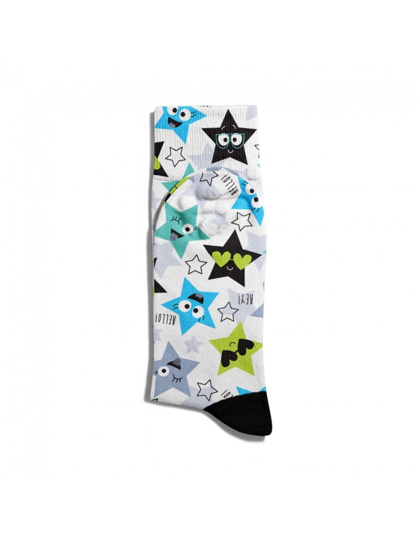 Eğlenceli Çorap Unisex  Cool Star Baskılı Çorap ECSOKET021