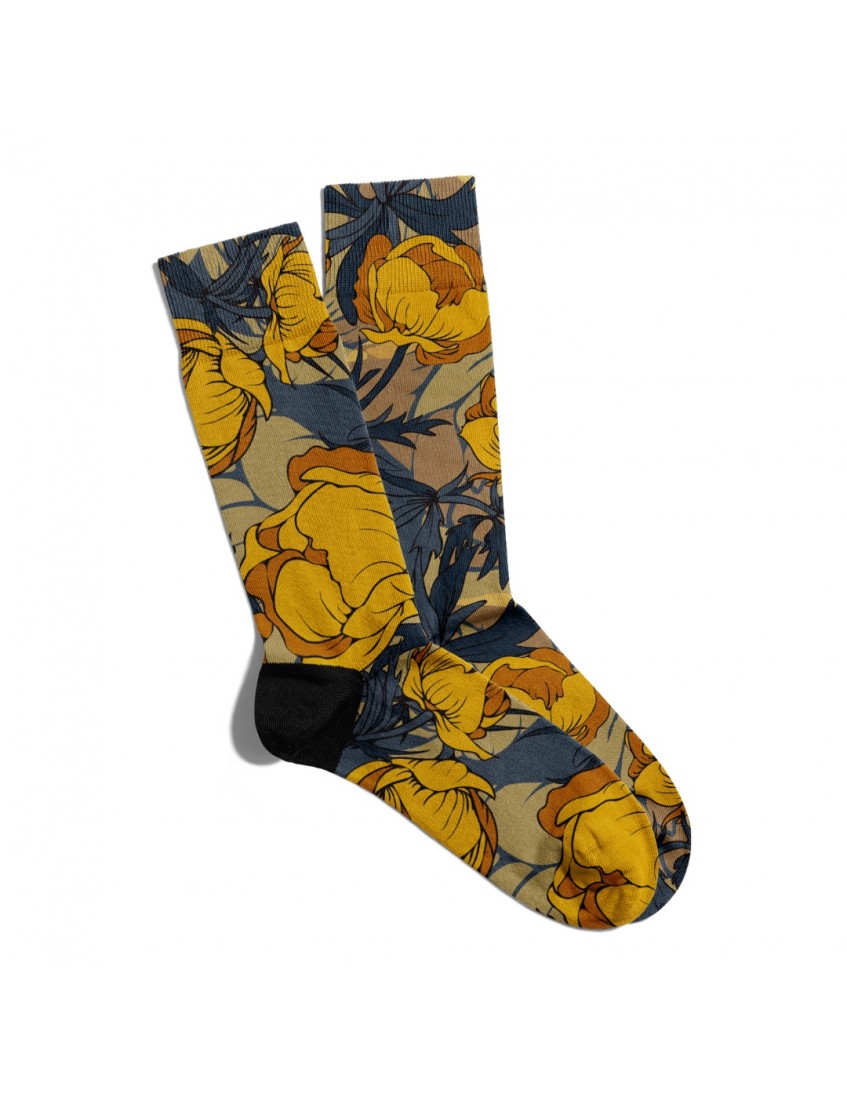 Eğlenceli Çorap Unisex Summer Flower Cicek Baskılı Çorap ECSOKET037 Eğlenceli Çorap Unisex Summer Flower Cicek Baskılı Çorap ECSOKET037