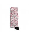 Eğlenceli Çorap Unisex  Think Pink PopArt Baskılı Çorap ECSOKET073