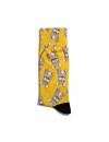 Eğlenceli Çorap Unisex  Sarı Sevimli Kopek Baskılı Çorap ECSOKET090