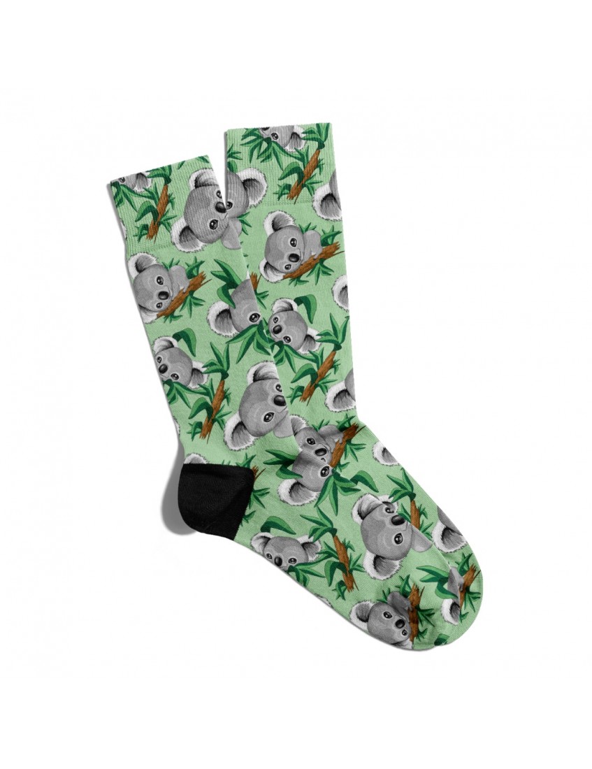 Eğlenceli Çorap Unisex  Sevimli Koala Baskılı Çorap ECSOKET121