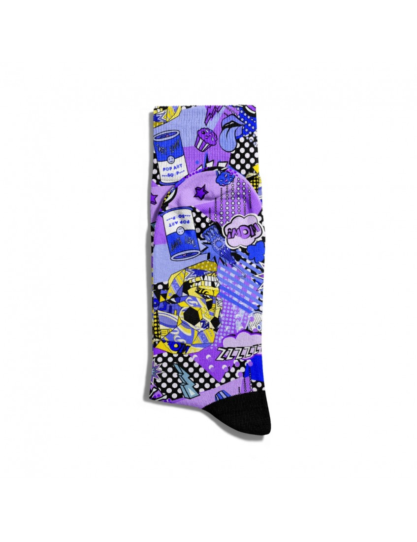 Eğlenceli Çorap Unisex  Skull VX Robot Baskılı Çorap ECSOKET132