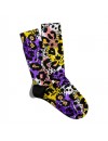 Eğlenceli Çorap Unisex Sarı Leopar Desen Baskılı Çorap ECSOKET136 Eğlenceli Çorap Unisex Sarı Leopar Desen Baskılı Çorap ECSOKET136