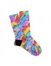 Eğlenceli Çorap Unisex Renkli Zebralar Baskılı Çorap ECSOKET138