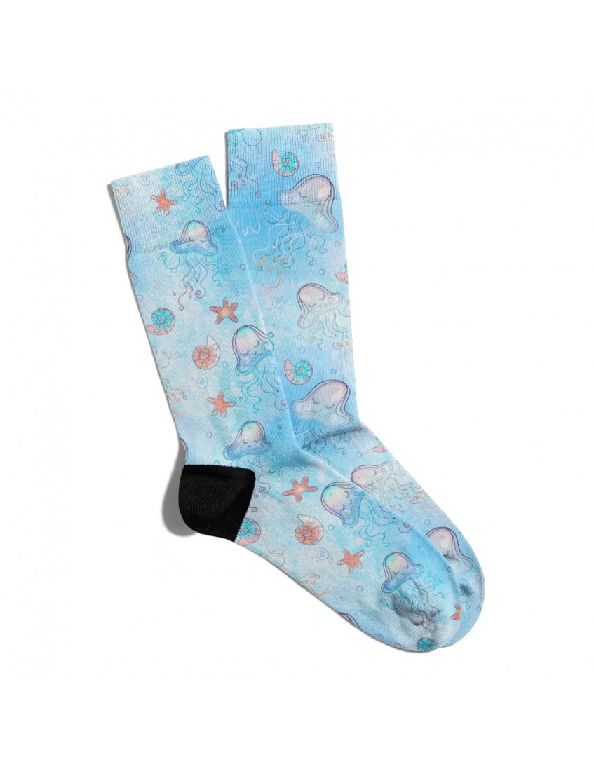 Eğlenceli Çorap Unisex  Deniz Teması Desen Baskılı Çorap ECSOKET140