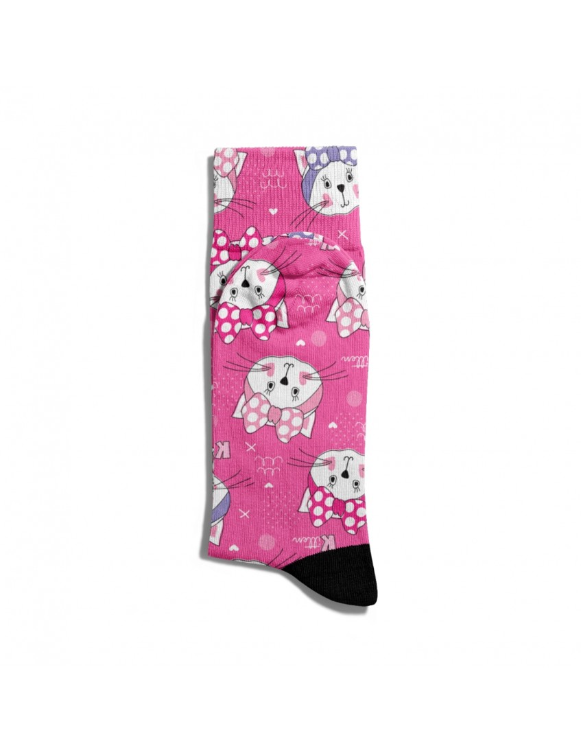 Eğlenceli Çorap Unisex Kitten Cat K Baskılı Çorap ECSOKET147 Eğlenceli Çorap Unisex Kitten Cat K Baskılı Çorap ECSOKET147