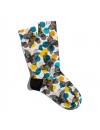 Eğlenceli Çorap Unisex  Çiçek ve Kelebek Baskılı Çorap ECSOKET149