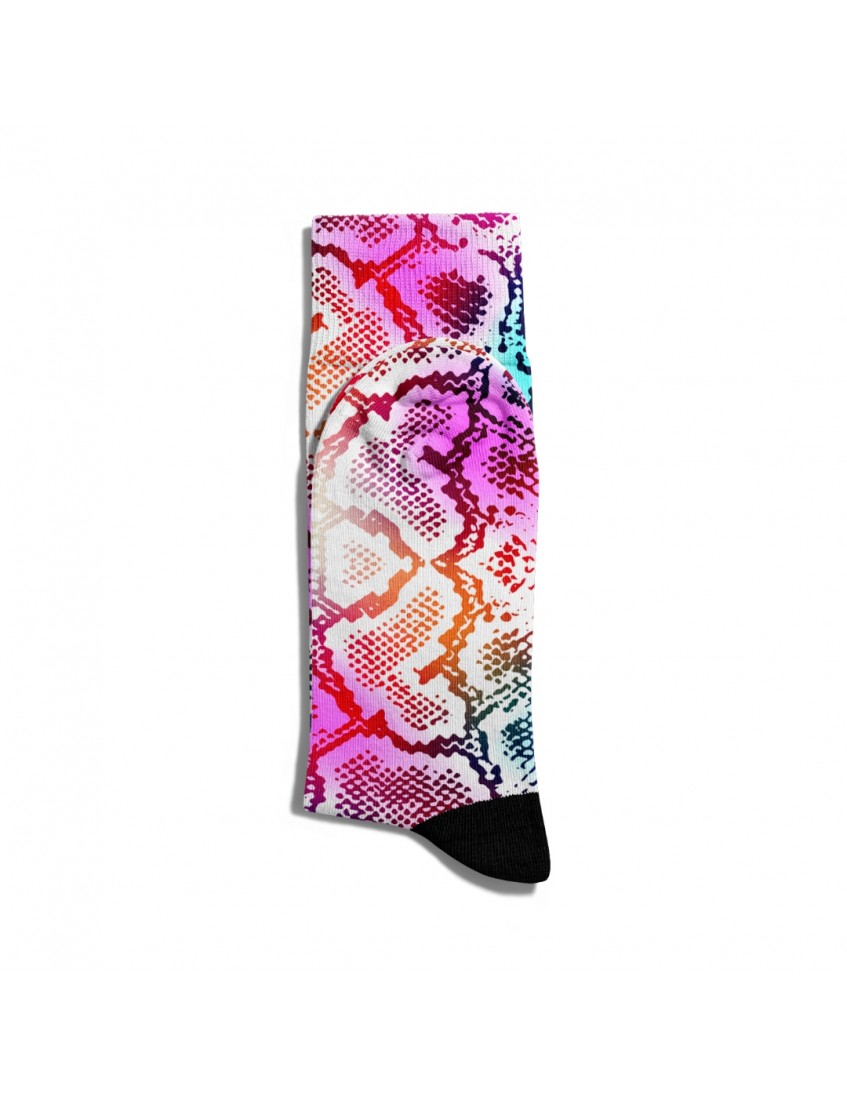 Eğlenceli Çorap Unisex  Rengarenk Motif Baskılı Çorap ECSOKET150