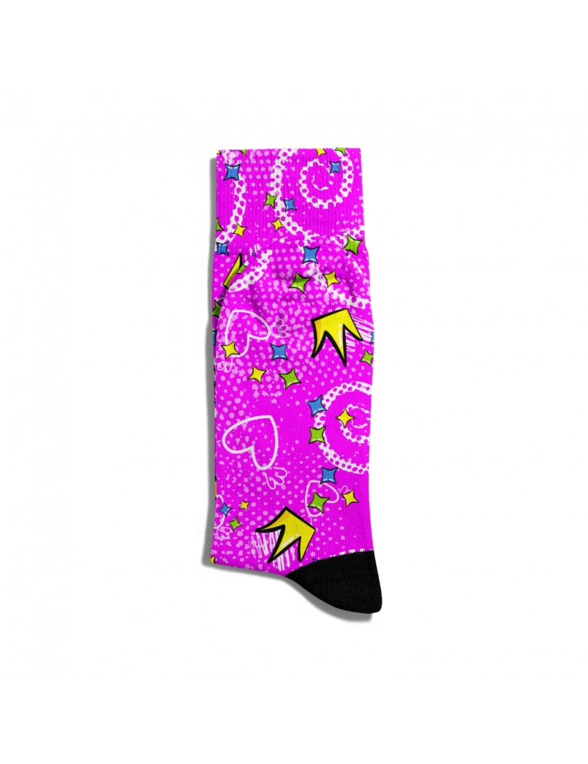 Eğlenceli Çorap Unisex  Love PopArt Baskılı Çorap ECSOKET154