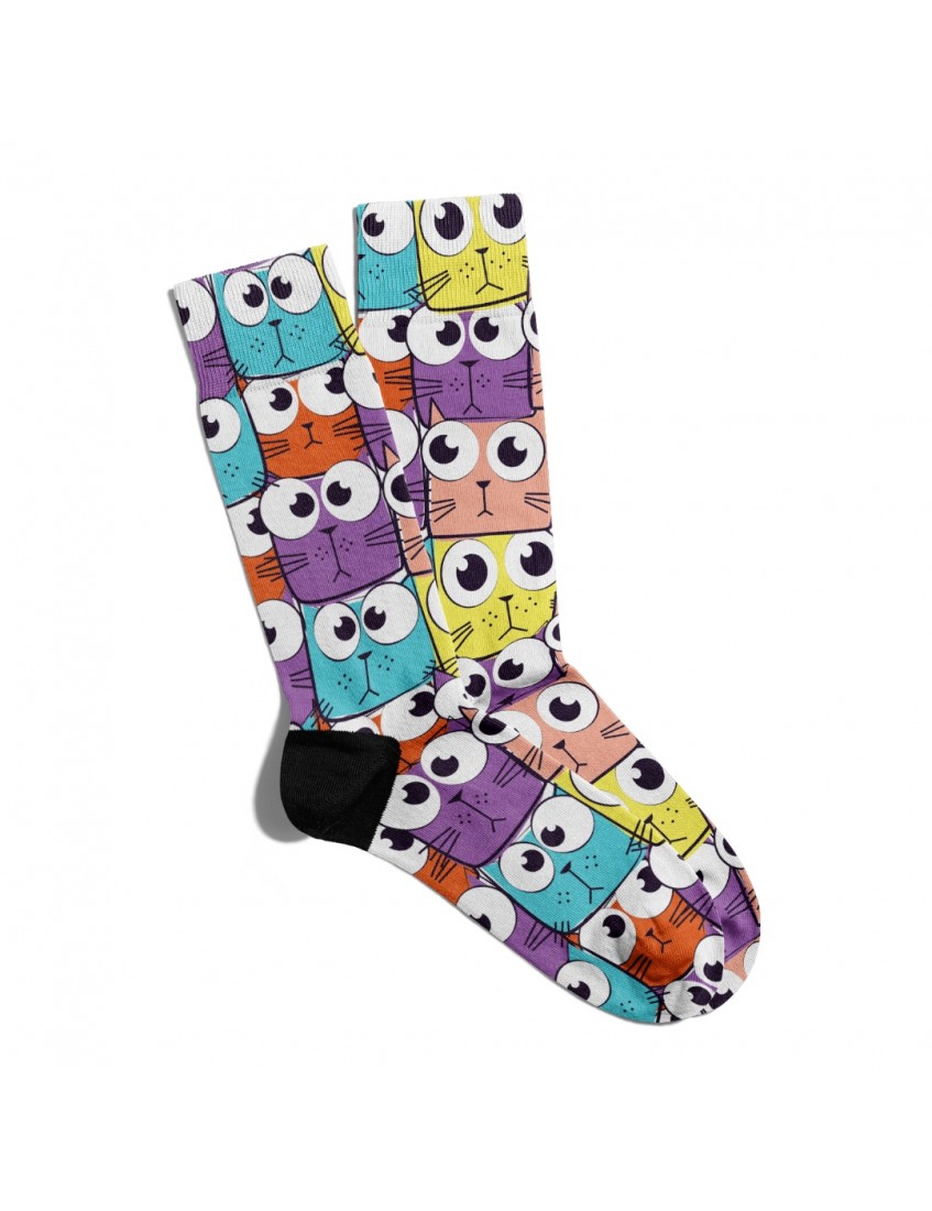 Eğlenceli Çorap Unisex  Renkli Animals TX  Baskılı Çorap ECSOKET160