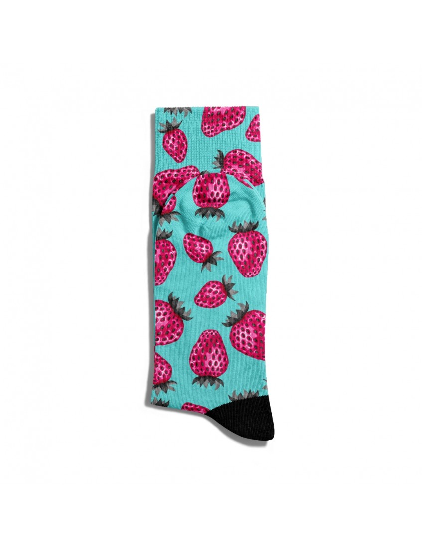 Eğlenceli Çorap Unisex Renkli Cilek Baskılı Çorap ECSOKET168 Eğlenceli Çorap Unisex Renkli Cilek Baskılı Çorap ECSOKET168