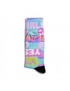 Eğlenceli Çorap Unisex Yes Vibes Renkli Baskılı Çorap ECSOKET181