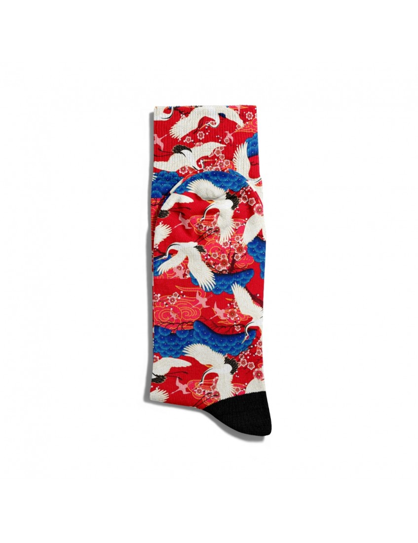 Eğlenceli Çorap Unisex Beyaz Kuş Mavi Bulut Baskılı Çorap ECSOKET198 Eğlenceli Çorap Unisex Beyaz Kuş Mavi Bulut Baskılı Çorap ECSOKET198