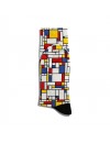Eğlenceli Çorap Unisex  Geometrik Renkli Çizgi Baskılı Çorap ECSOKET202