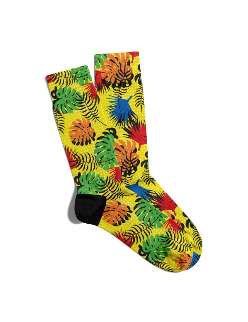 Eğlenceli Çorap Unisex Yaz Modası Çiçekler Baskılı Çorap ECSOKET210