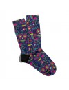 Eğlenceli Çorap Unisex  Renkli Skull v2 Baskılı Çorap ECSOKET216